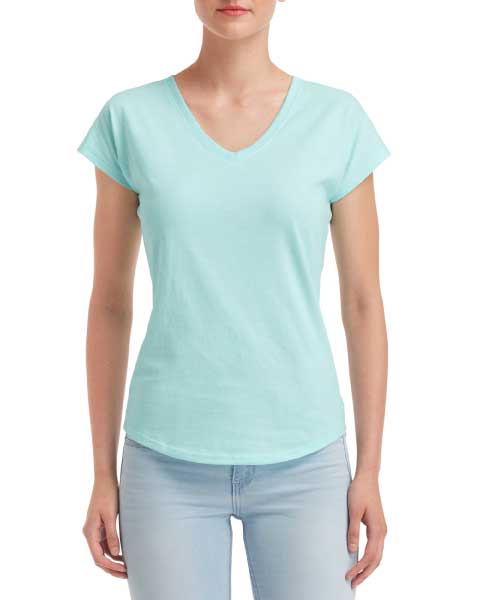 T-shirt Women’s Tri-Blend V-Neck Tee ANVIL