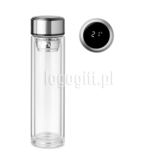 Butelka szklana z termometrem