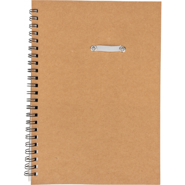 Notes A5 w linie z długopisem z tektury z recyklingu KENTWOOD
