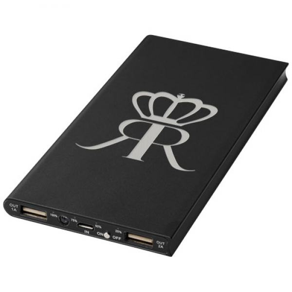 Aluminiowy powerbank Plate 8000 mAh