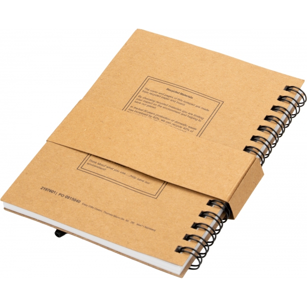 Notes A6 w linie z papieru z recyklingu z długopisem KEYSTONE