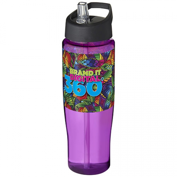 Bidon H2O Tempo® o pojemności 700 ml z wieczkiem z słomką