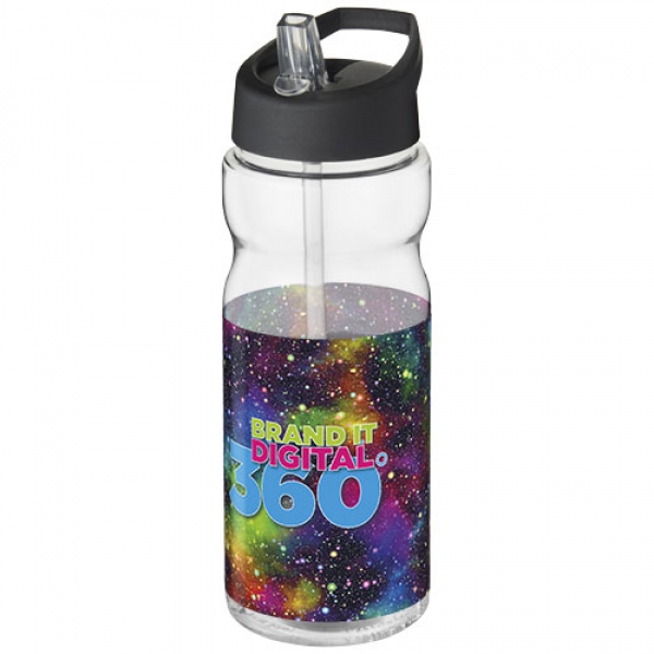 Bidon H2O Base® o pojemności 650 ml z wieczkiem z słomką