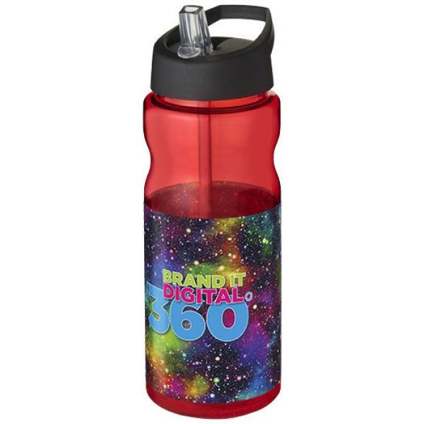 Bidon H2O Base® o pojemności 650 ml z wieczkiem z słomką