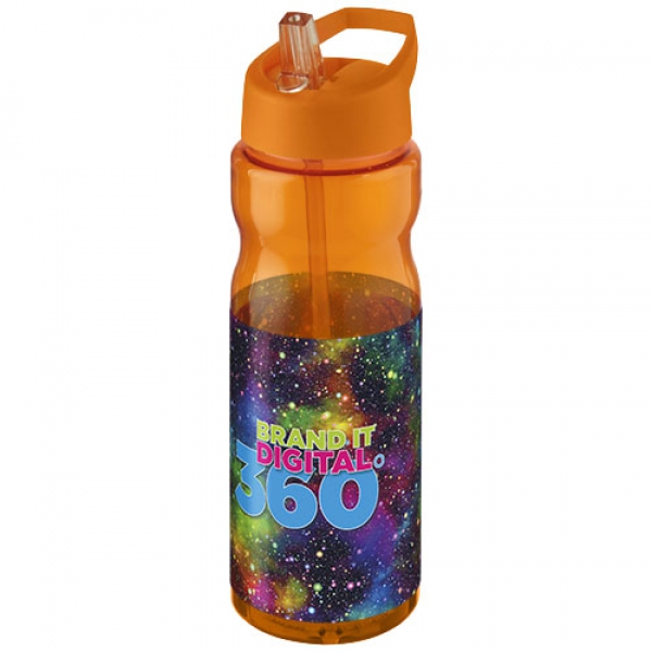 Bidon H2O Base® o pojemności 650 ml z wieczkiem z słomką