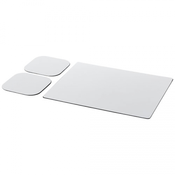 Podkładka pod mysz Brite-Mat® i zestaw podkładek pod naczynia combo 3