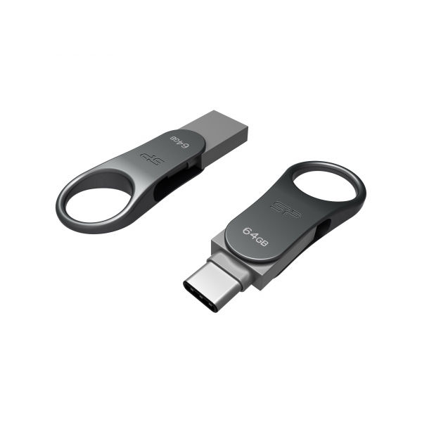 Pendrive z wejściem USB typu C Mobile C80, 16GB 3.2 Silicon Power
