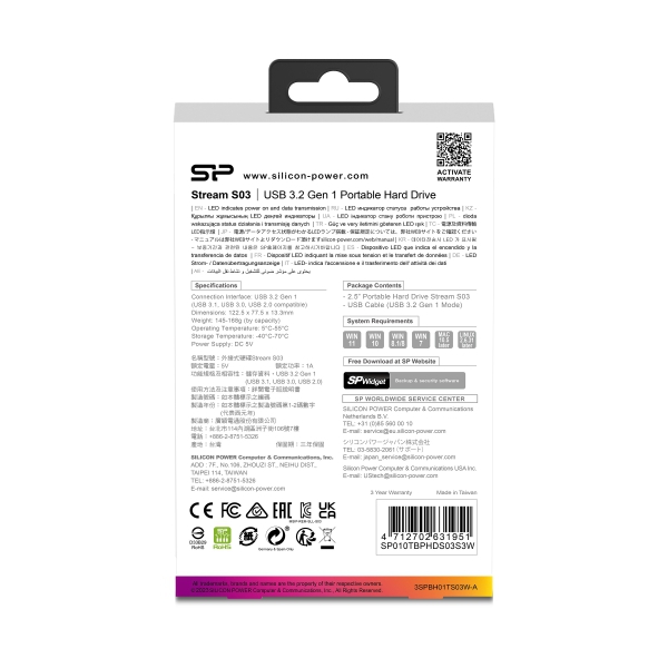 Przenośny dysk Stream S03, 1TB Silicon Power