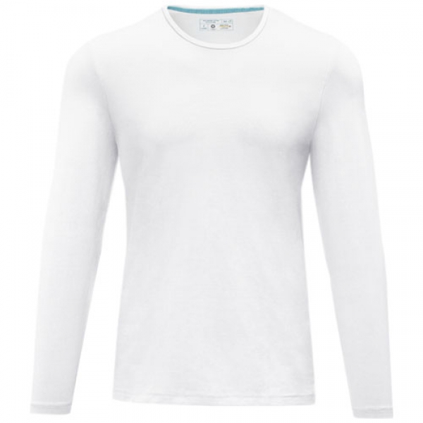 Męski T-shirt organiczny Ponoka z długim rękawem