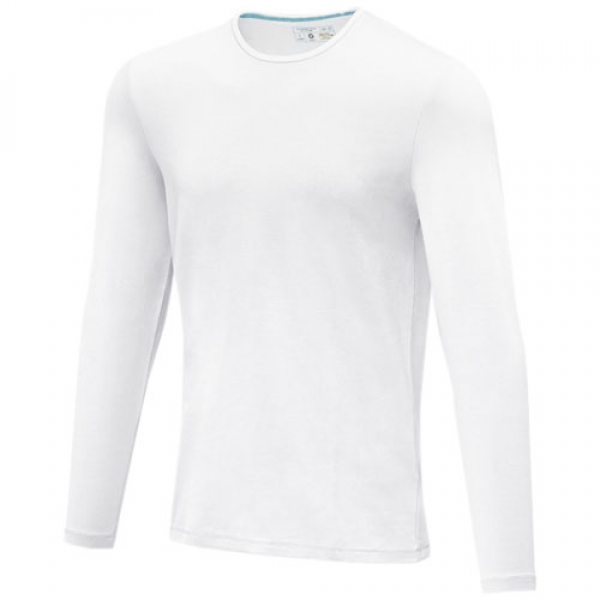 Męski T-shirt organiczny Ponoka z długim rękawem