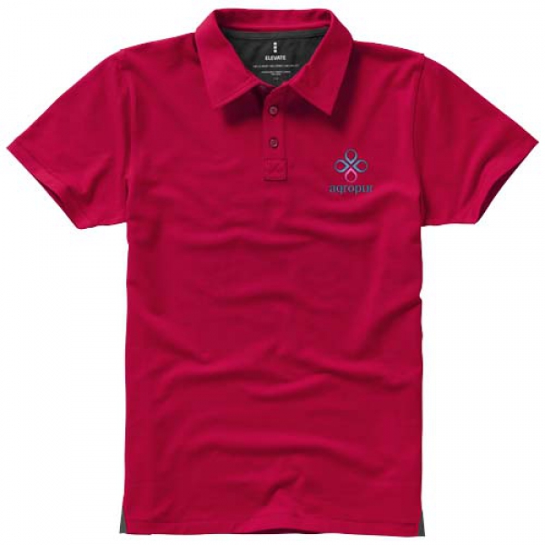 Męskie polo Markham z krótkim rękawem ze stretchu 200 g/m²
