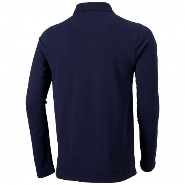 Męskie polo Calgary z długim rękawem 180 g/m²