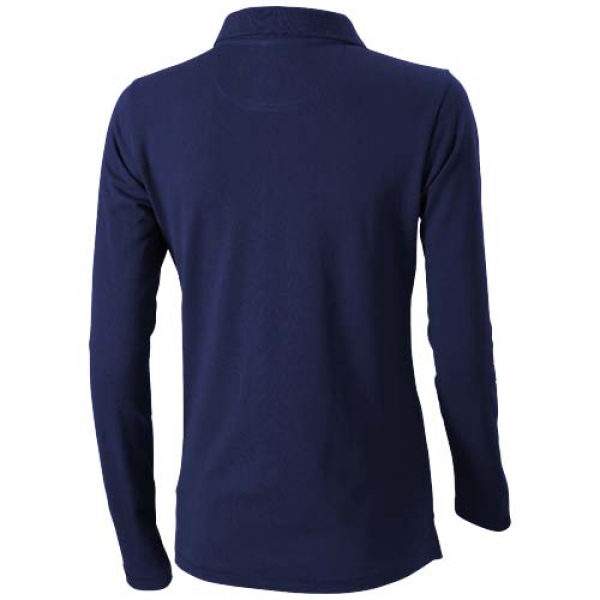 Damskie polo Calgary z długim rękawem 180 g/m²
