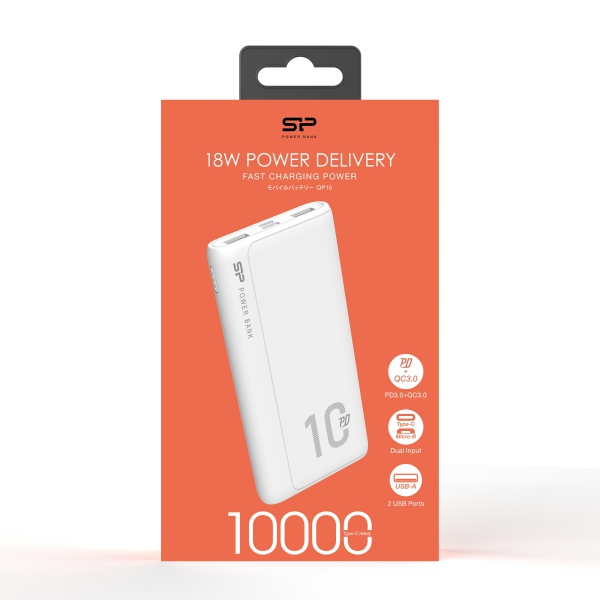 POWER BANK QP15 10000 MAH SILICON POWER 10 000 mAh