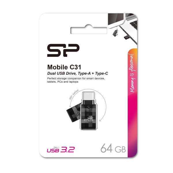 Pendrive Mobile C31, 64GB 3.0 Silicon Power