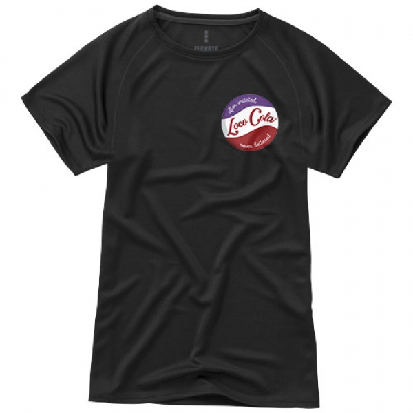 Damski T-shirt Niagara z krótkim rękawem z dzianiny Cool Fit odprowadzającej wilgoć 145 g/m²