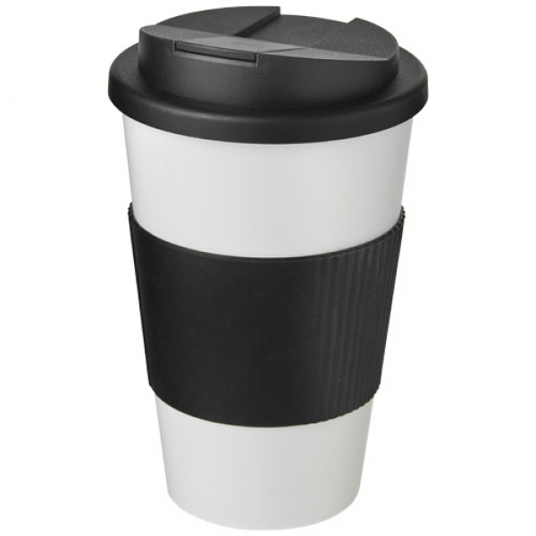 Kubek Americano® 350 ml z uchwytem i pokrywką chroniącą przed rozlaniem
