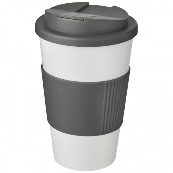 Kubek Americano® 350 ml z uchwytem i pokrywką chroniącą przed rozlaniem