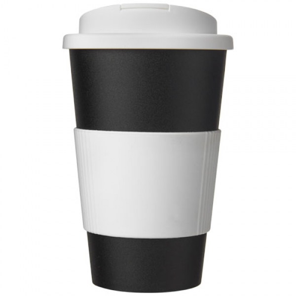 Kubek Americano® 350 ml z uchwytem i pokrywką chroniącą przed rozlaniem