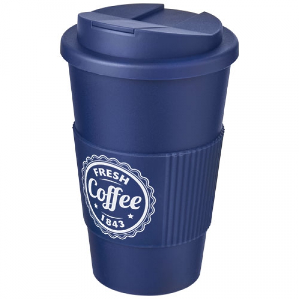 Kubek Americano® 350 ml z uchwytem i pokrywką chroniącą przed rozlaniem