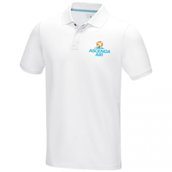 Męska organiczna koszulka polo Graphite