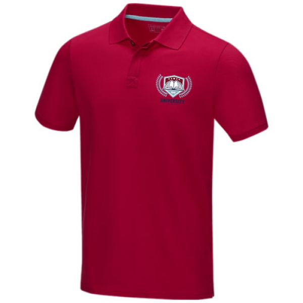 Męska organiczna koszulka polo Graphite