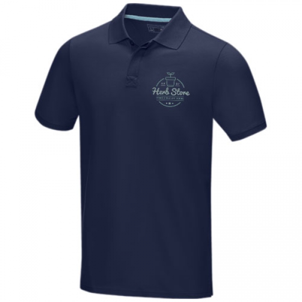 Męska organiczna koszulka polo Graphite