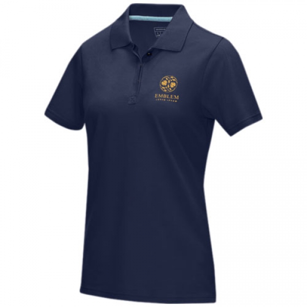 Damska organiczna koszulka polo Graphite