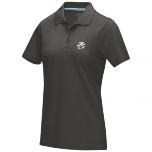 Damska organiczna koszulka polo Graphite