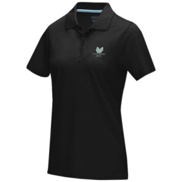 Damska organiczna koszulka polo Graphite