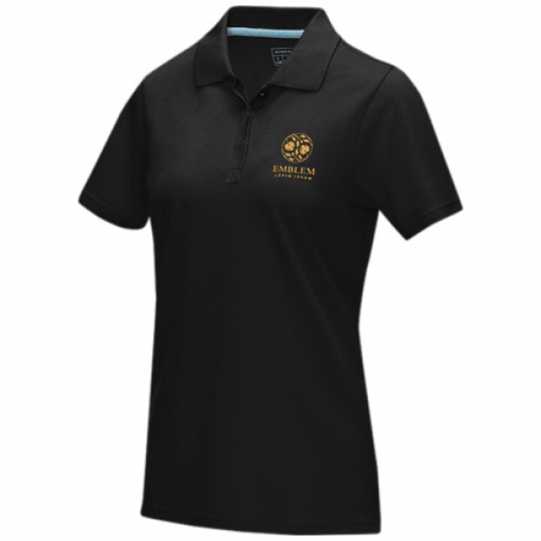 Damska organiczna koszulka polo Graphite