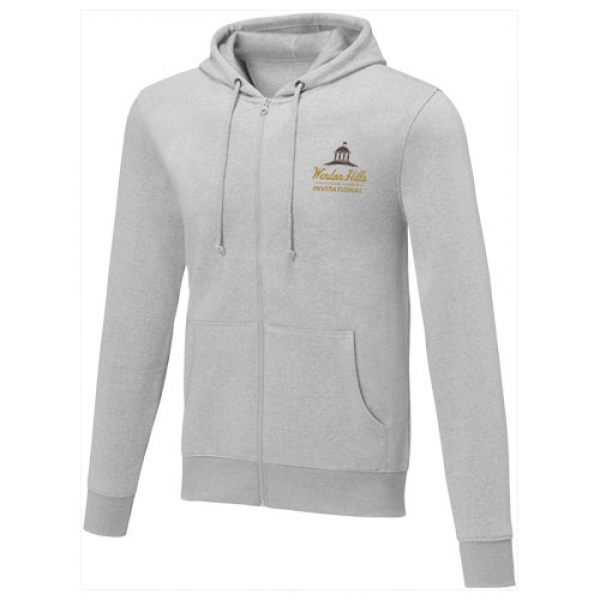 Charon męska zapinana na zamek bluza z kapturem 240 g/m²