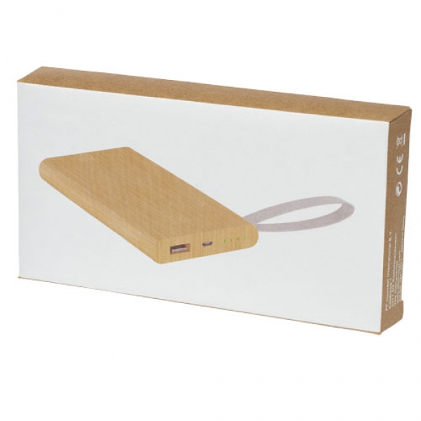 Powerbank Tulda o pojemności 5 000 mAh wykonany z bambusa