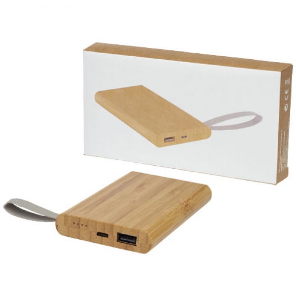 Powerbank Tulda o pojemności 5 000 mAh wykonany z bambusa