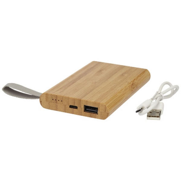 Powerbank Tulda o pojemności 5 000 mAh wykonany z bambusa