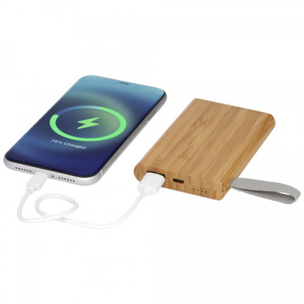 Powerbank Tulda o pojemności 5 000 mAh wykonany z bambusa