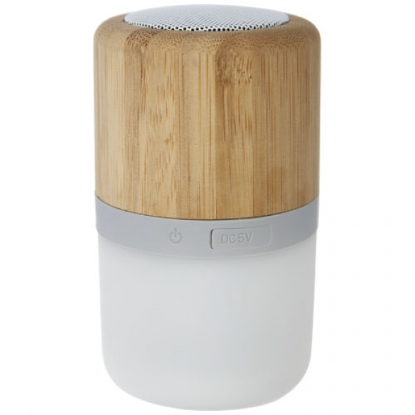 Bambusowy głośnik Bluetooth® Aurea z podświetleniem 