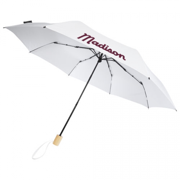 Składany wiatroodporny parasol 51 cm z PET z recyklingu Birgit