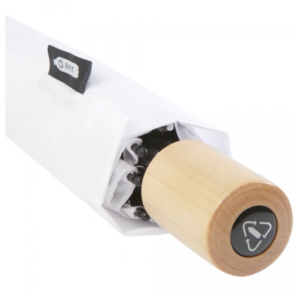 Składany wiatroodporny parasol 51 cm z PET z recyklingu Birgit