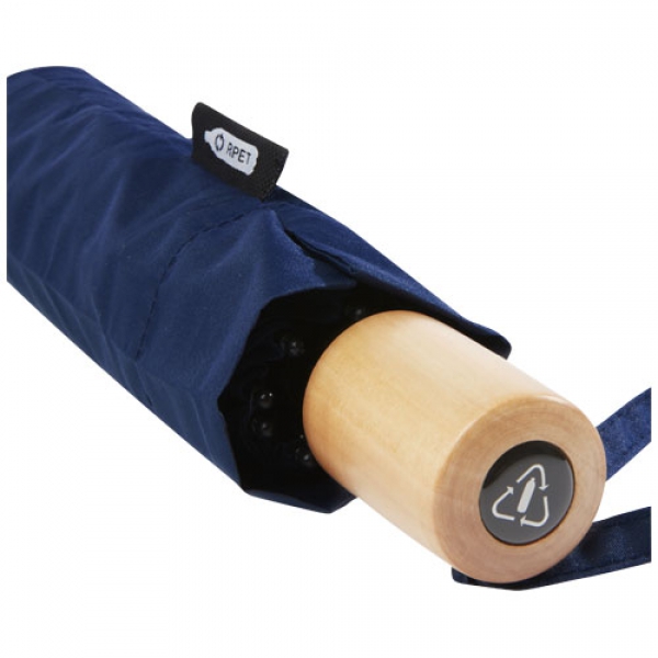 Składany wiatroodporny parasol 51 cm z PET z recyklingu Birgit