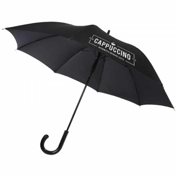 Fontana parasol z funkcją automatycznego otwierania, w optyce karbonowej i z przekrzywioną rączką o wymiarach 23