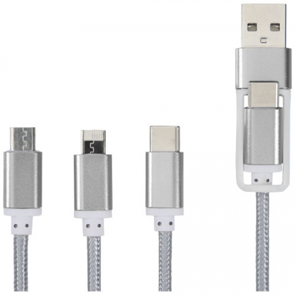 Kabel do ładowania 5 w 1 z podwójnym wejściem Versatile
