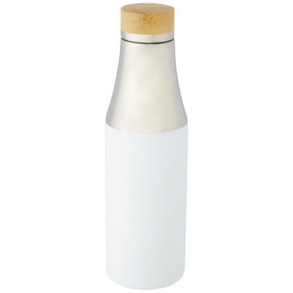 Hulan miedziana, próżniowo izolowana butelka o pojemności 540 ml z bambusową pokrywką
