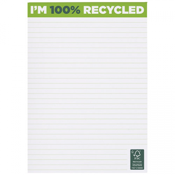  Notatnik Desk-Mate® w formacie A5 z materiałów z recyklingu