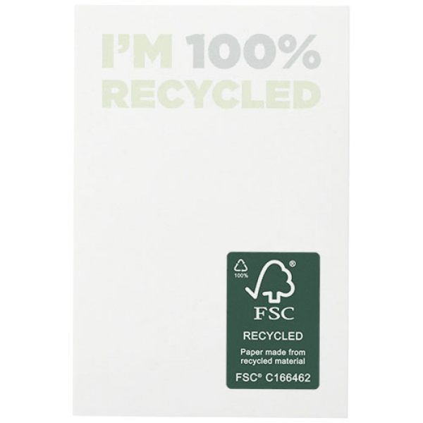 Karteczki samoprzylepne z recyklingu o wymiarach 50 x 75 mm Sticky-Mate® 