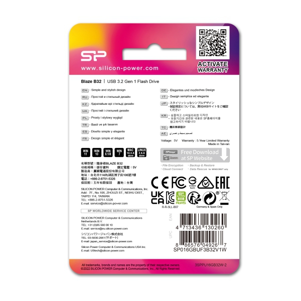 PENDRIVE B32, 64GB 3.2 SILICON POWER