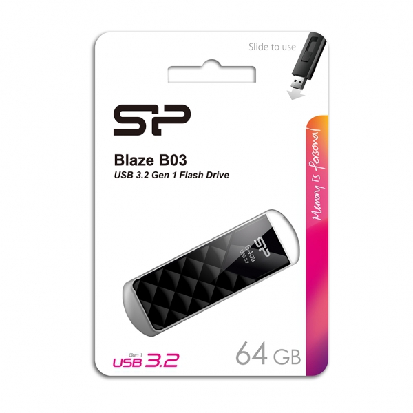 PENDRIVE B03, 64GB 3.0 SILICON POWER