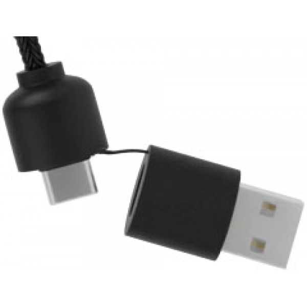 SCX.design C37 kabel do ładowania z podświetlanym logo 5-w-1 rPET i z okrągłą drewnianą obudową 40W