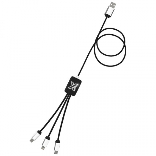 Kabel z podświetlonym logo 3w1 - SCX.design C17