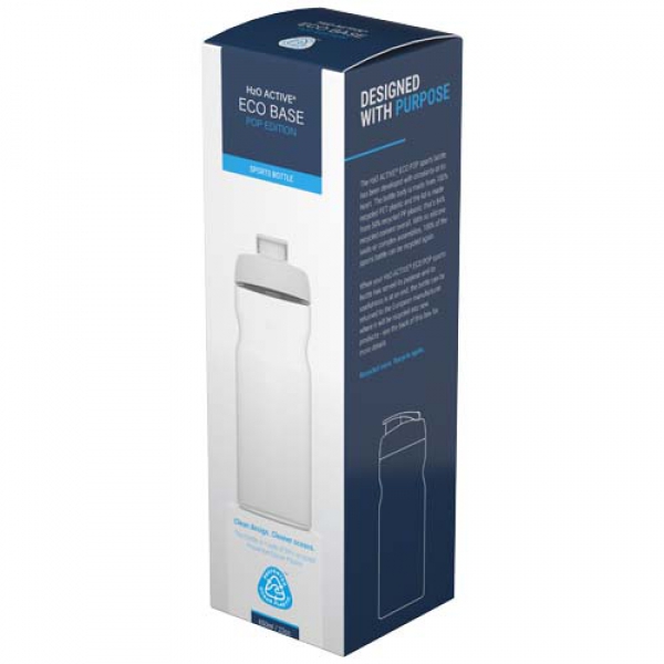 Bidon H2O Active® Eco POP Base o pojemności 650 ml z wieczkiem zaciskowym